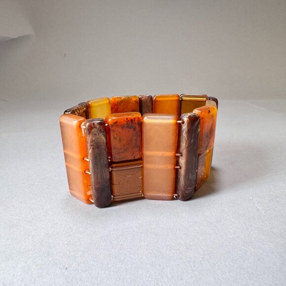 Baltic Amber Bracelet – Natural Rectangular Beads - Picture 2 of 5
